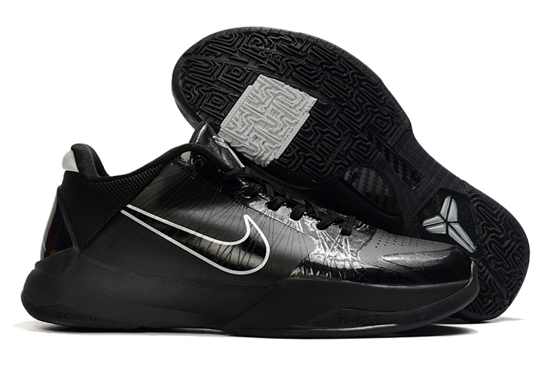 Men's Running weapon Kobe Retro Black Metallic Silver Shoes 025